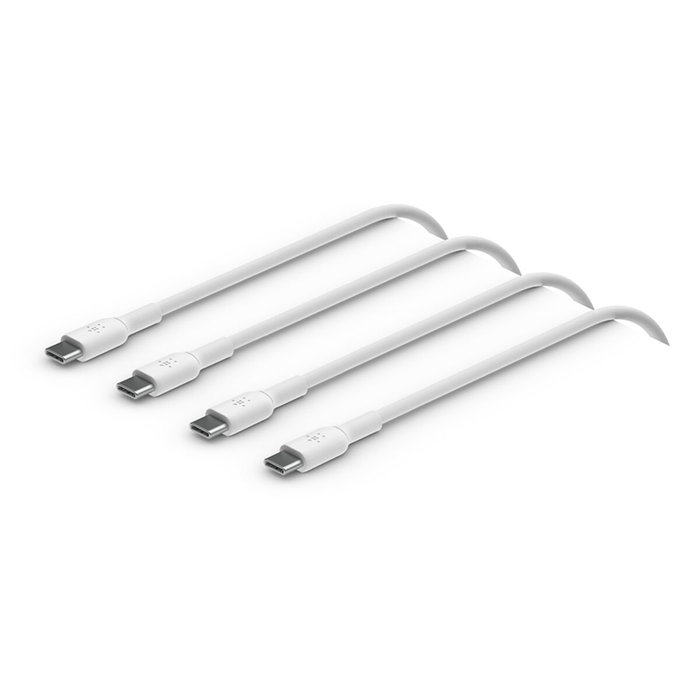 Belkin BoostCharge Cable USB-C a USB-C 2.0 de 1m (Pack 2) Blanco Belkin BoostCharge Cable USB-C a USB-C 2.0 de 1m (Pack 2) Blanco