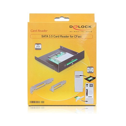 DeLOCK Lector de tarjetas CFast interno 3.5" para Windows/Mac/Linux - Ref. 91680