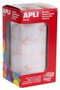 Apli Gomets Redondos 20mm Blancos Rollo