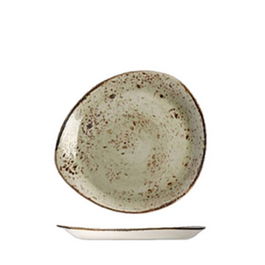 STEELITE CRAFT VERDE Plato Freestyle, Plato llano de vajilla, 15.5 cm de diámetro, apto lavavajillas y microondas, Colección CRAFT (Set de 12)