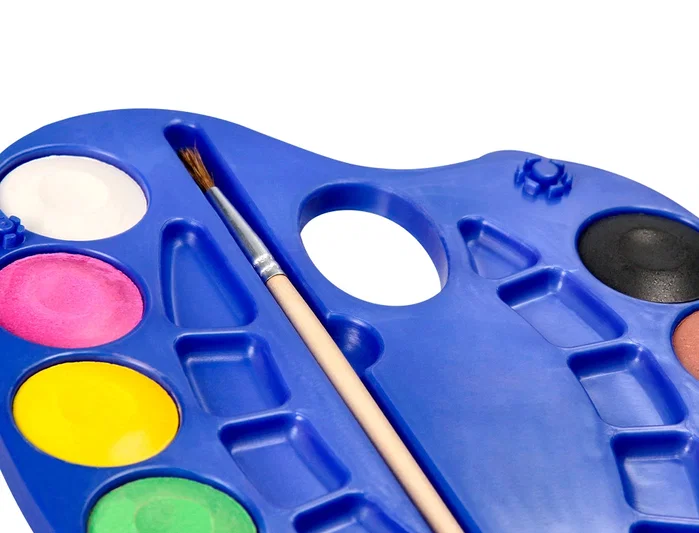 Liderpapel Acuarela de 12 colores con pincel, depósito y paleta de plástico Liderpapel Acuarela de 12 colores con pincel, depósito y paleta de plástico