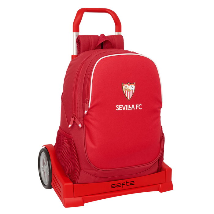 Safta Mochila modelo 665 con Carro Evolution Sevilla F.C. Resistente al Agua Safta Mochila modelo 665 con Carro Evolution Sevilla F.C. Resistente al Agua