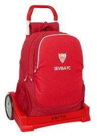 Safta Mochila modelo 665 con Carro Evolution Sevilla F.C. Resistente al Agua