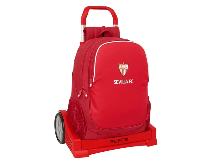 Safta Mochila modelo 665 con Carro Evolution Sevilla F.C. Resistente al Agua Safta Mochila modelo 665 con Carro Evolution Sevilla F.C. Resistente al Agua