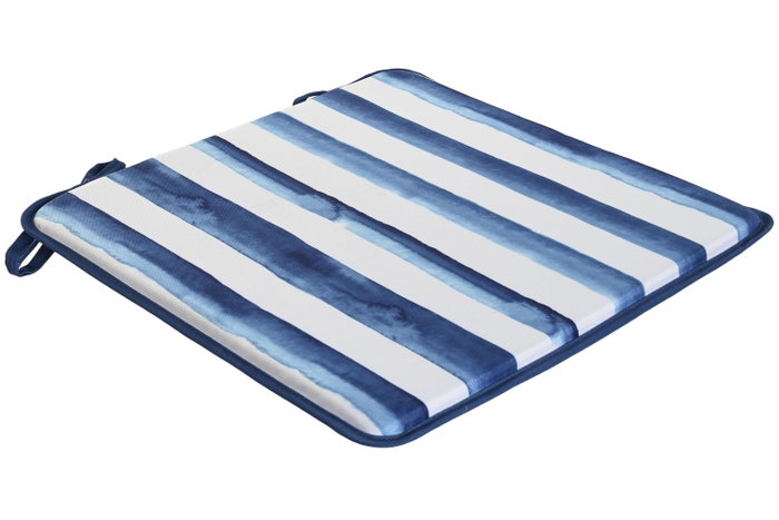 DKD Home Decor Cojín para Silla Impermeable Azul 38x38x2 cm