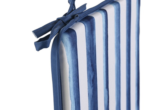 DKD Home Decor Cojín para Silla Impermeable Azul 38x38x2 cm