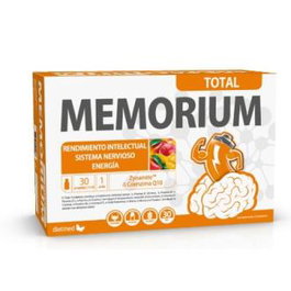 DIETMED Memorium Total 30 Ampollas - Suplemento Vitamínico con Complejo B, Zynamite, Q10 y Zinc para Apoyo al Rendimiento Intelectual