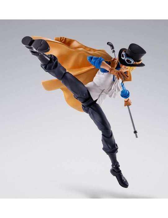 Tamashii Nations S.H. Figuarts Figura de Sabo, Chief of Staff del Ejército Revolucionario, de la serie One Piece, Anime, PVC/ABS, 15.5 cm