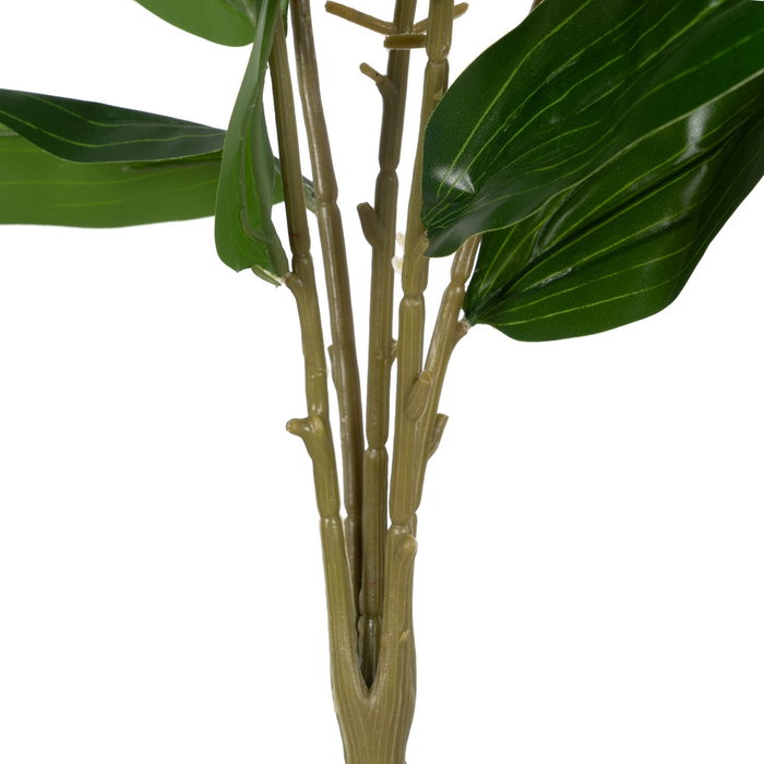 Flor Lirio Blanco Goma Decoración 58 cm (Set de 6)