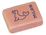 Milan Goma de borrar 445, Suave Miga de Pan con Dibujos Infantiles y Colores Surtidos, Ideal para Lápiz, 3.1x2.3x0.9 cm