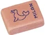 Milan Goma de borrar 445, Suave Miga de Pan con Dibujos Infantiles y Colores Surtidos, Ideal para Lápiz, 3.1x2.3x0.9 cm