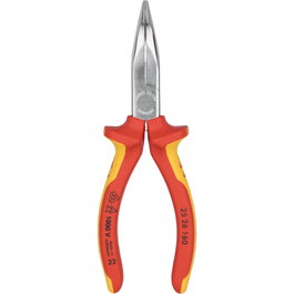 Knipex Alicates de punta plana y redonda con filo de corte 160 mm