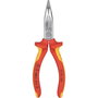 Knipex Alicates de punta plana y redonda con filo de corte 160 mm