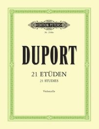 PETERS, 21 ETUDEN VIOLOCHELO DUPORT - 2023