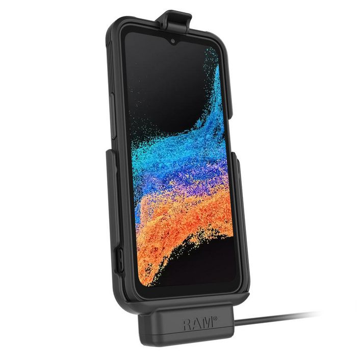 RAM Mounts RAM EZ-Roll'r Powered Dock para XCover6 Pro con RAM Skin o funda OEM RAM Mounts RAM EZ-Roll'r Powered Dock para XCover6 Pro con RAM Skin o funda OEM