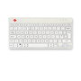 R-Go Tools Teclado Ergonómico Compacto Break, Bluetooth, QWERTY UK, Blanco con Software de Descanso