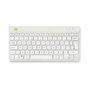 R-Go Tools Teclado Ergonómico Compacto Break, Bluetooth, QWERTY UK, Blanco con Software de Descanso