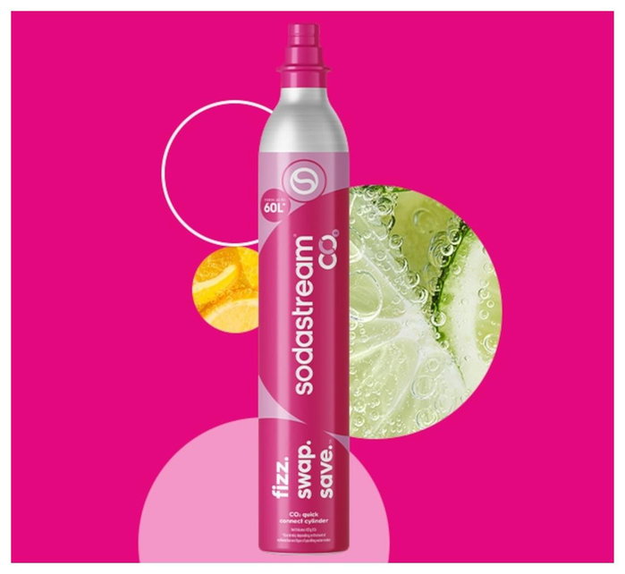 Sodastream Cilindro de Gas Quick Connect Rosa 60L Sodastream Cilindro de Gas Quick Connect Rosa 60L