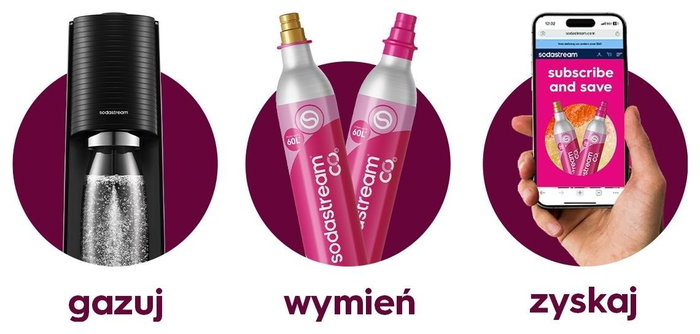 Sodastream Cilindro de Gas Quick Connect Rosa 60L Sodastream Cilindro de Gas Quick Connect Rosa 60L