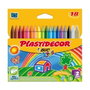 Plastidecor Estuche de 18 Ceras de Colores Surtidos
