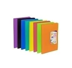 Carchivo Carpeta Carchiplás-Book De Polipropileno Translúcido Con 40 Fundas Soldadas Folio Rojo