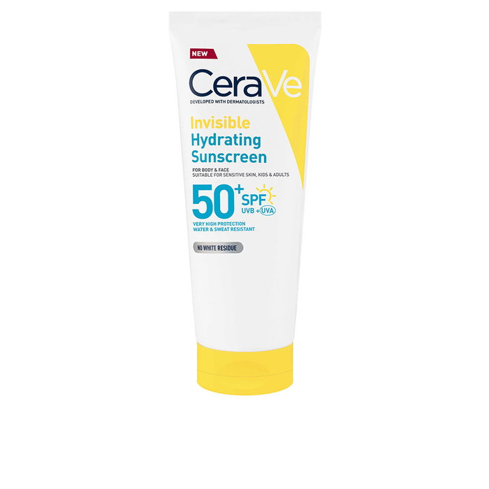 CeraVe Loción Protectora Solar Invisible Hidratante SPF50 75 ml - Fórmula con Ceramidas, Resistente al Agua, para Rostro y Cuerpo CeraVe Loción Protectora Solar Invisible Hidratante SPF50 75 ml - Fórmula con Ceramidas, Resistente al Agua, para Rostro y Cuerpo