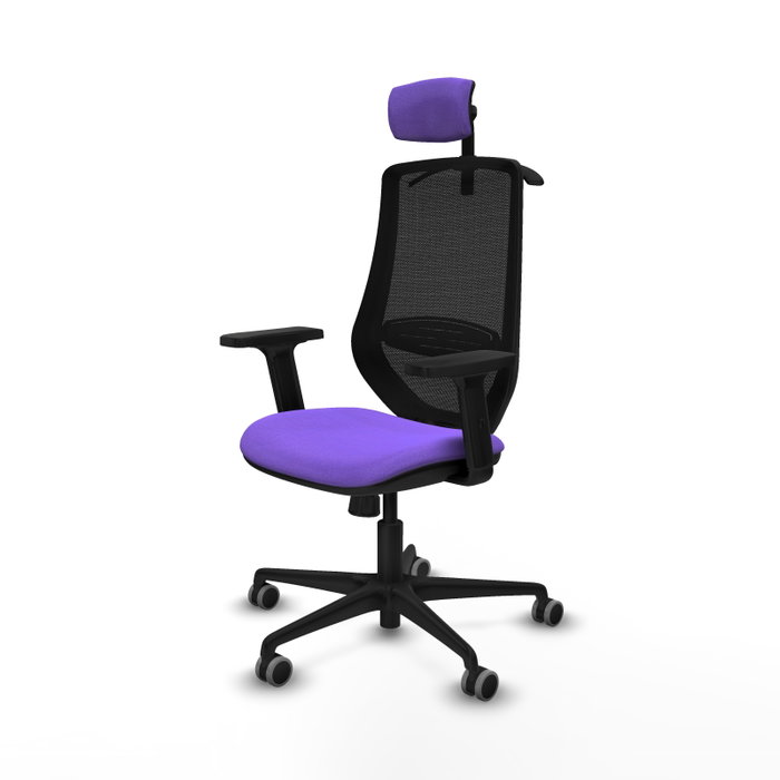 PIQUERAS Y CRESPO Silla de oficina Mardos con mecanismo Sincro, Lila y Negro PIQUERAS Y CRESPO Silla de oficina Mardos con mecanismo Sincro, Lila y Negro