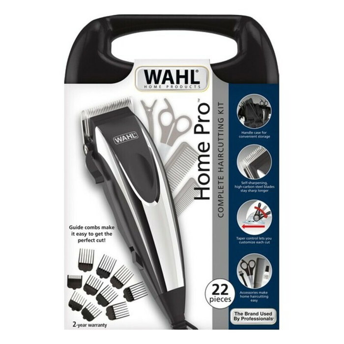 Wahl Home Pro Kit Cortapelos con Cable y 8 Peines Guía
