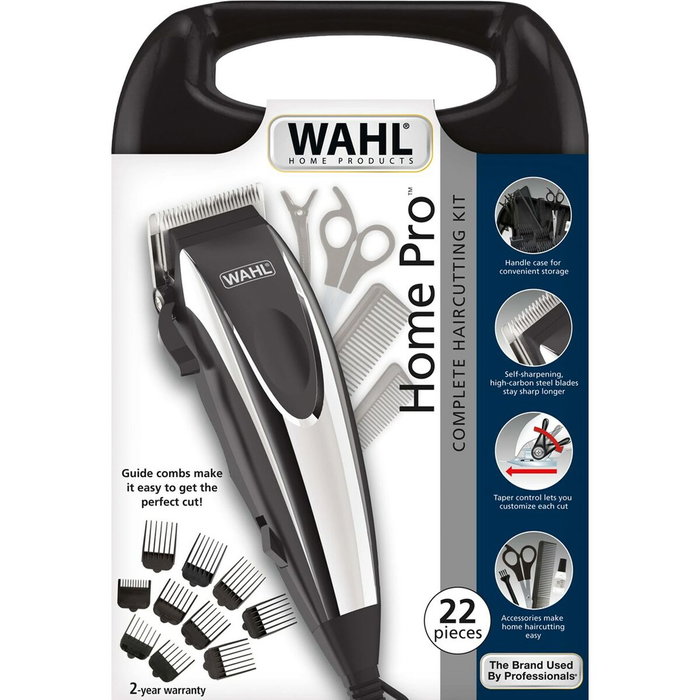 Wahl Home Pro Kit Cortapelos con Cable y 8 Peines Guía