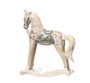 DKD Home Decor Figura de Caballo en Mango y Metal, Color Natural