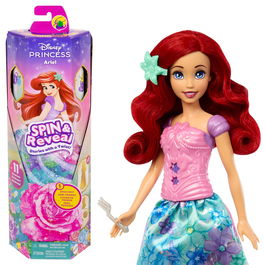 Mattel Disney Princess Muñeca Ariel Spin & Reveal HTV88