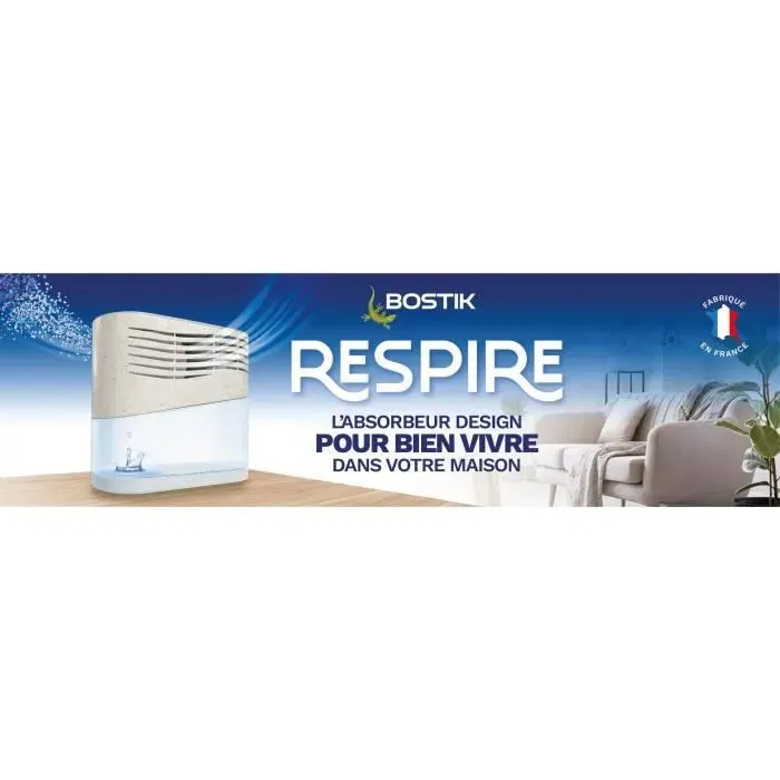 Bostik BOS1689756112331 Recambios de absorbente Respire, 4 comprimidos, Hasta 25 m², Sin perfume, 4 x 250 g Bostik BOS1689756112331 Recambios de absorbente Respire, 4 comprimidos, Hasta 25 m², Sin perfume, 4 x 250 g