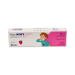 KIN Pasta Dental Infantil Sabor Fresa para Niños de 2 a 6 Años, 50ml