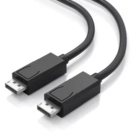 Aisens Cable DisplayPort 1.4 (A149-1017) 8K@60Hz HBR3, DP Macho a DP Macho, 1m, Negro, Compatible con HDR y 32 Canales de Audio