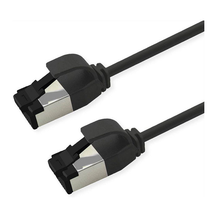 ROLINE Patchkabel Cat8.1 S/FTP Slim PoE Negro 1,5m ROLINE Patchkabel Cat8.1 S/FTP Slim PoE Negro 1,5m