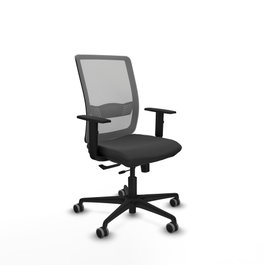 PIQUERAS Y CRESPO Silla de oficina Haches Gris con mecanismo Sincro/Traslack