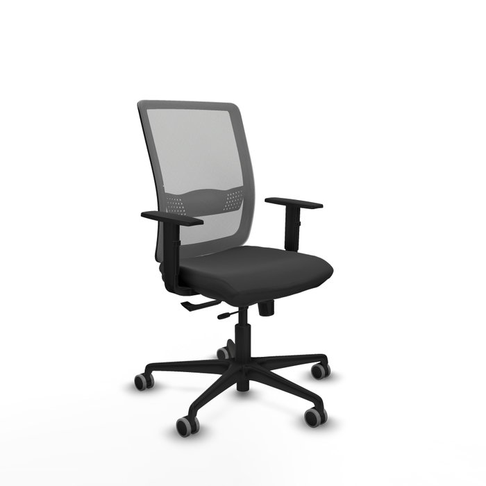 PIQUERAS Y CRESPO Silla de oficina Haches Gris con mecanismo Sincro/Traslack PIQUERAS Y CRESPO Silla de oficina Haches Gris con mecanismo Sincro/Traslack