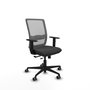 PIQUERAS Y CRESPO Silla de oficina Haches Gris con mecanismo Sincro/Traslack