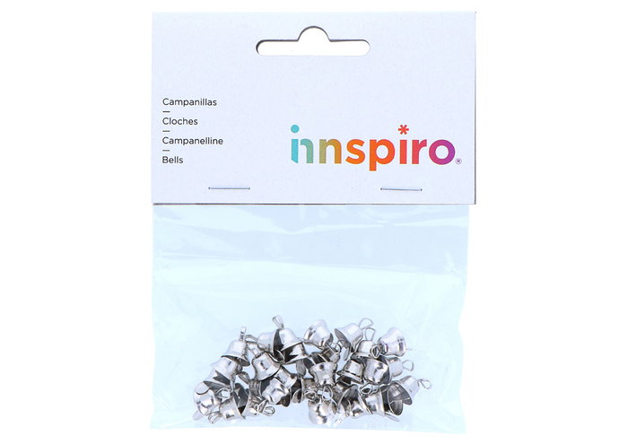 Innspiro Campanillas Color Plata 10mm 30u.