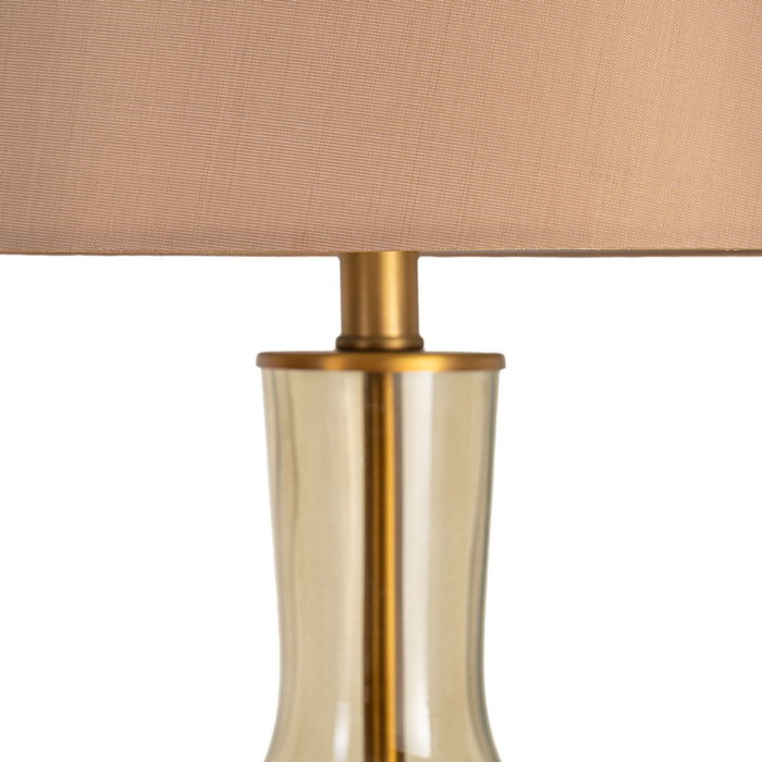 Lámpara Mesa Cristal Iluminación 38 X 38 X 68 cm Lámpara Mesa Cristal Iluminación 38 X 38 X 68 cm