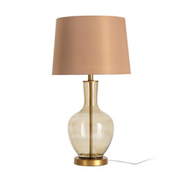 Lámpara Mesa Cristal Iluminación 38 X 38 X 68 cm