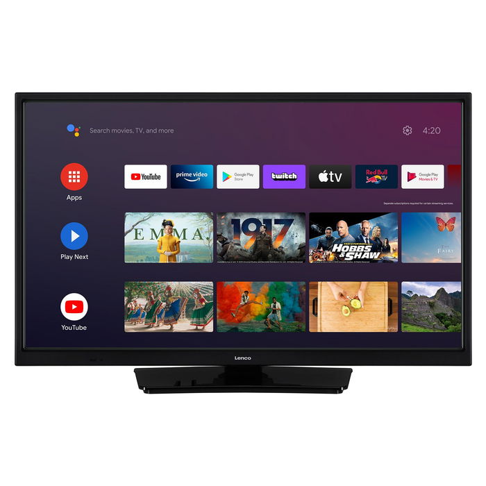 Lenco LED-2463BK (V2) Smart TV 24" HD LED Wifi Negro