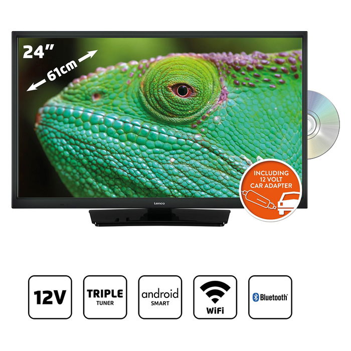 Lenco LED-2463BK (V2) Smart TV 24" HD LED Wifi Negro
