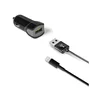 Celly CCUSBLIGHT Cargador de Coche USB para iPhone con Cable Lightning, Salida 2.4A, Negro, para Encendedor de Cigarrillos