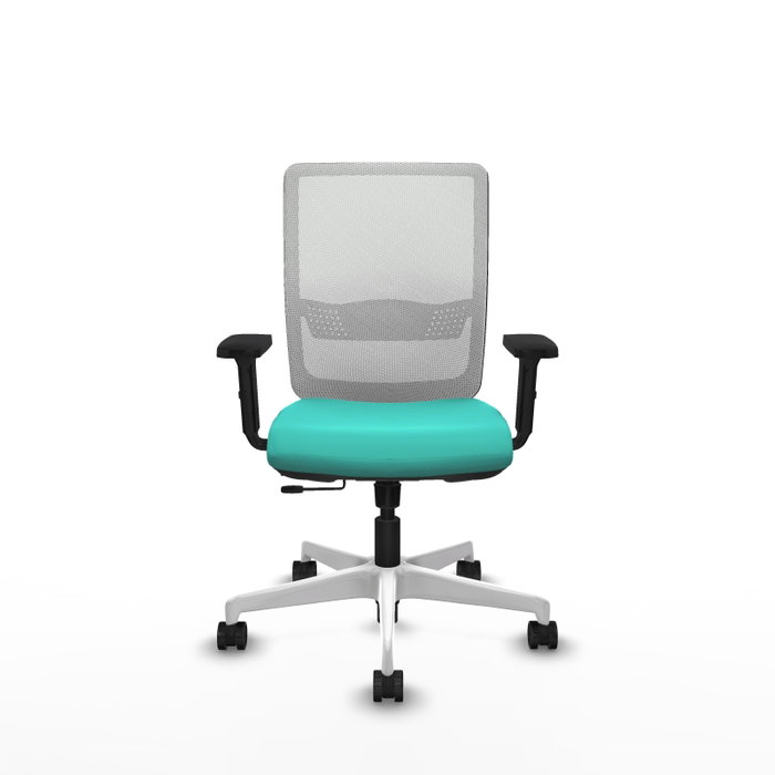 PIQUERAS Y CRESPO Silla de oficina Haches Turquesa y Blanco PIQUERAS Y CRESPO Silla de oficina Haches Turquesa y Blanco