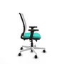 PIQUERAS Y CRESPO Silla de oficina Haches Turquesa y Blanco