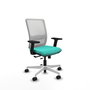 PIQUERAS Y CRESPO Silla de oficina Haches Turquesa y Blanco
