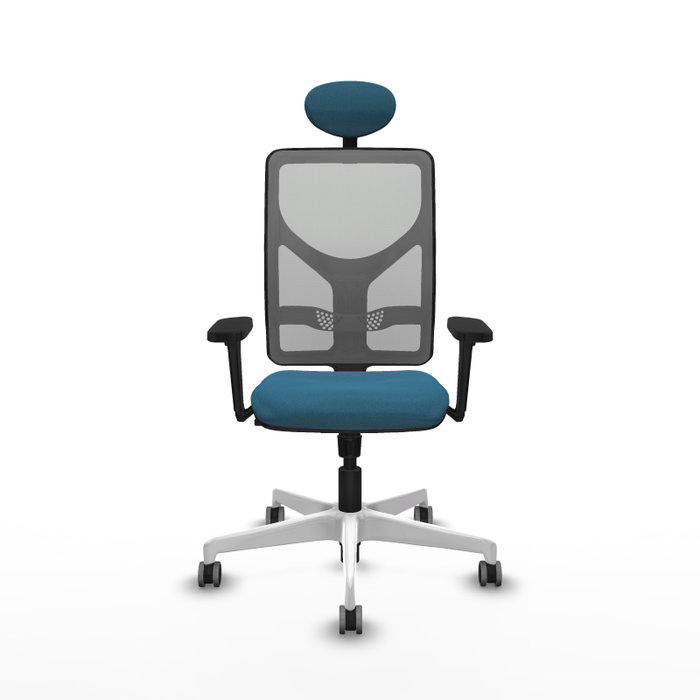 PIQUERAS Y CRESPO Silla de oficina Motilla con mecanismo Sincro, Verde petróleo y Gris PIQUERAS Y CRESPO Silla de oficina Motilla con mecanismo Sincro, Verde petróleo y Gris