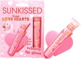 Sunkissed Love Hearts Lip Gloss Holder 15ml