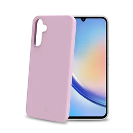 Celly CROMO1036PK Funda para Samsung Galaxy A34 5G, Protector de Silicona y TPU Resistente a Golpes y Rayones, Color Rosa, para Pantalla de 6.6 Pulgadas (16.8 cm)